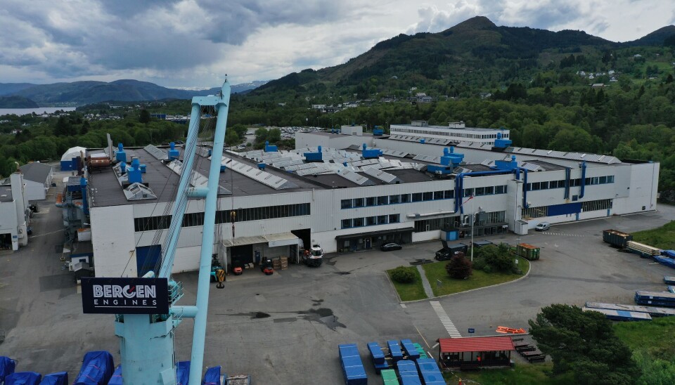 Bergen Engines sin fabrikk på Hordvikneset.