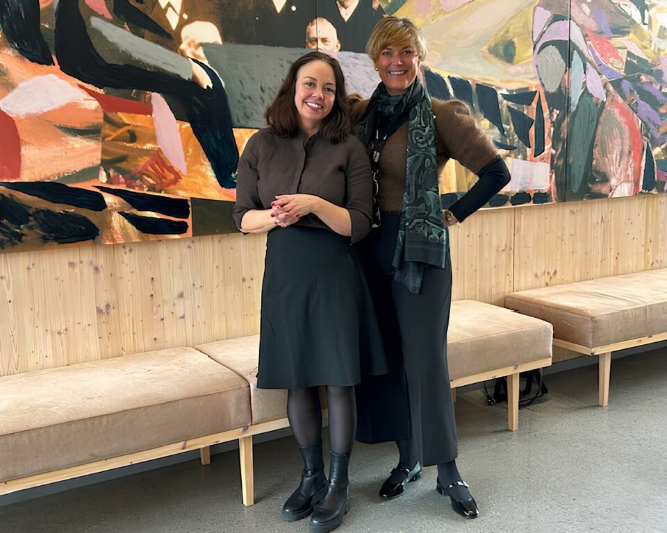 Evelyn Blom-Dahl fra NHO Sjøfart (t.v.) og Grete Herlofson, generalsekretær i Redningsselskapet.