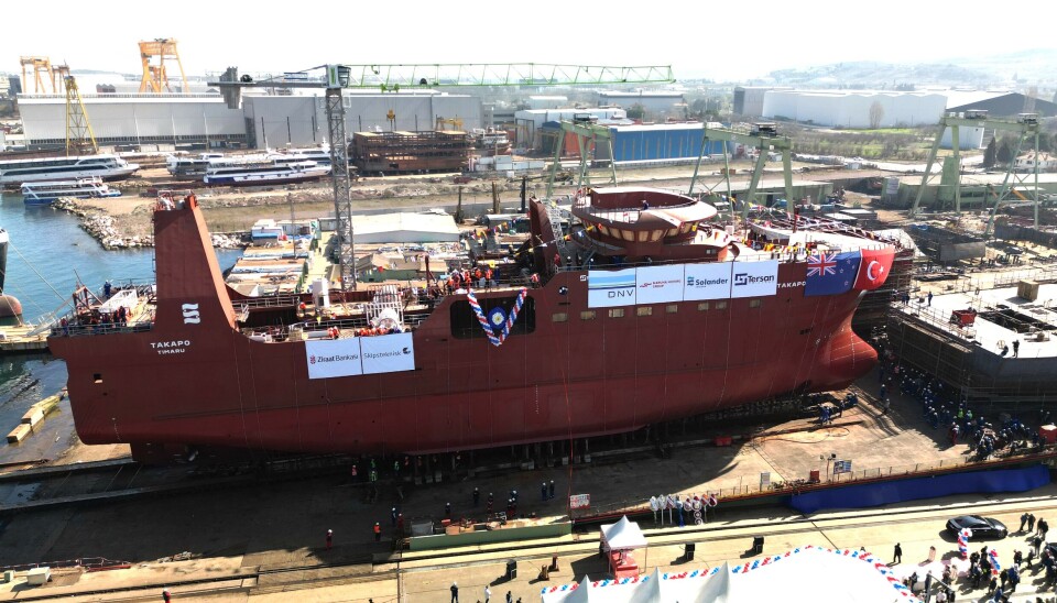 Fartøyet bygges i Tyrkia, men er designet av Skipsdesign.