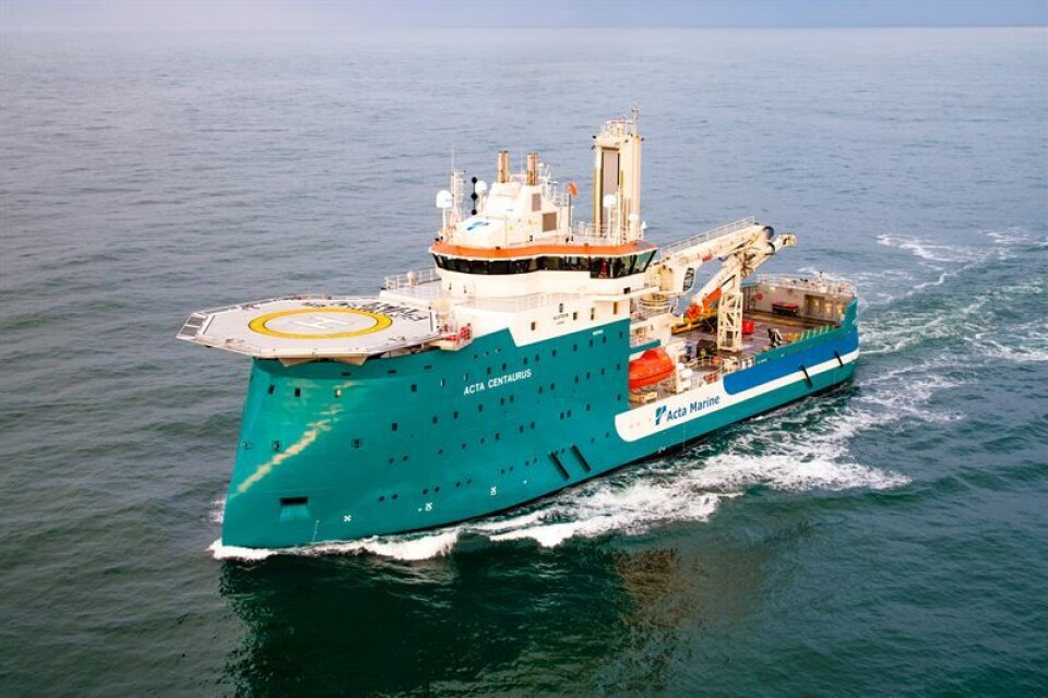 'Acta Centaurus' får hybrid fremdriftsløsning. Foto: Acta Marine