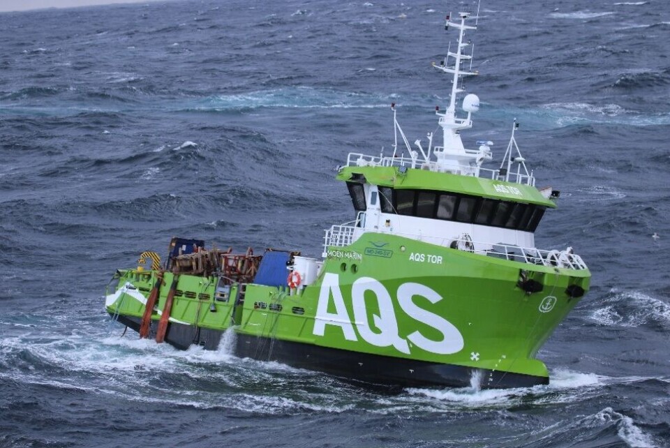 Sjøsatt før tiden: Iverksetter privat redningsaksjon for å bringe havforskningsfartøyet i sikkerhet. Foto: KV Sortland.