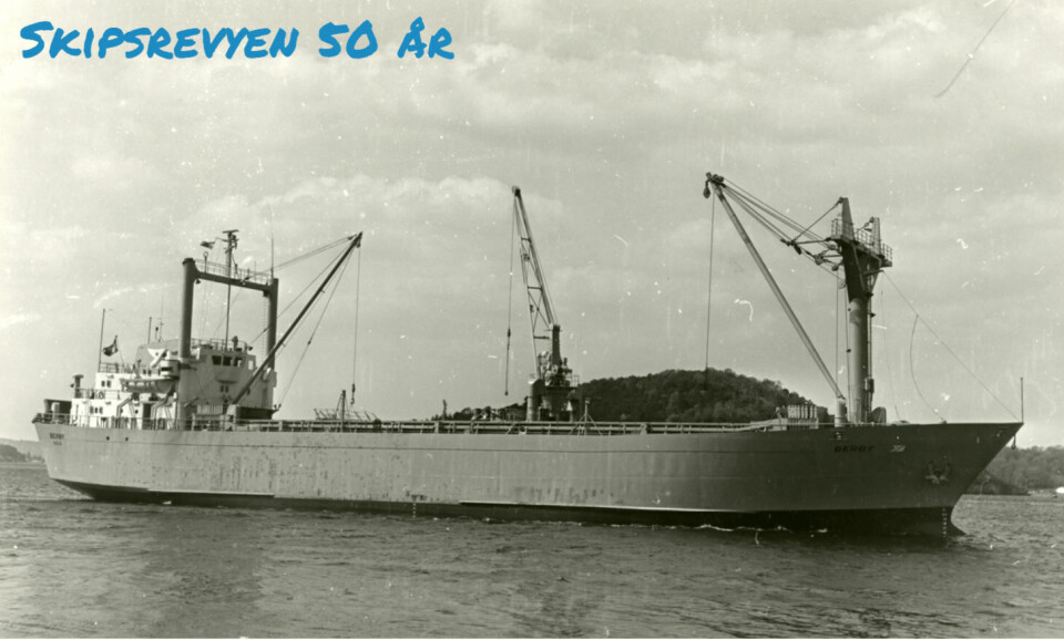 MS «Berby» var i aktiv tjeneste i ganske nøyaktig 40 år. Foto: Sjøhistorie/Arne Gundersen