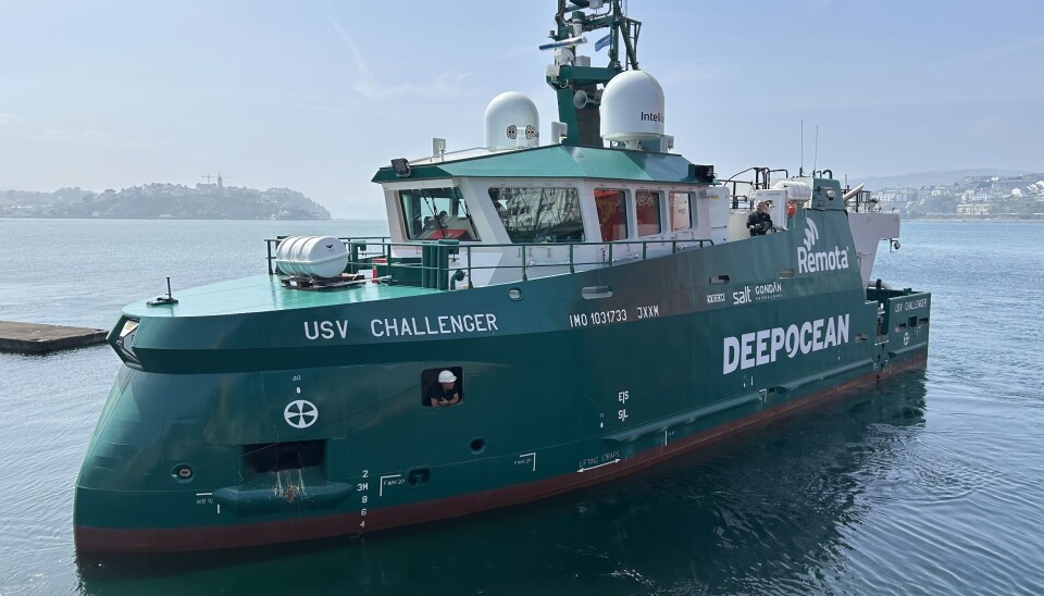 DeepOcean og joint venture-partnerne Solstad Offshore og Østensjø Rederi har mottatt sitt første ubemannede fartøy (USV), «USV Challenger».
