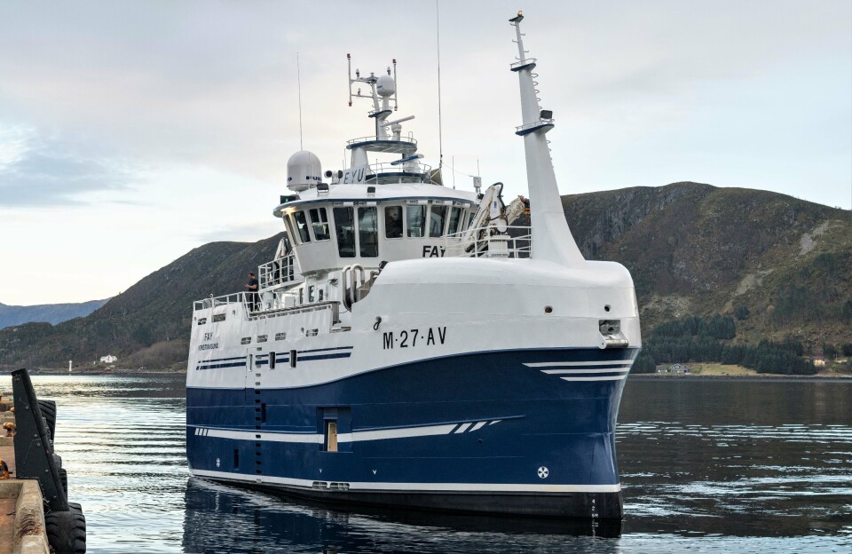 MS «Fay» forliste nordøst av Honningsvåg lørdag, nå starter Havarikommisjonen undersøkelser. Foto: Stadyard