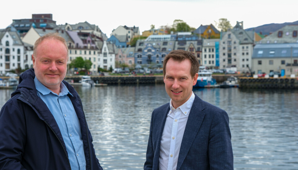 Project Manager Per Gunnar Søvik and yard director Arnt Inge Gjerde.