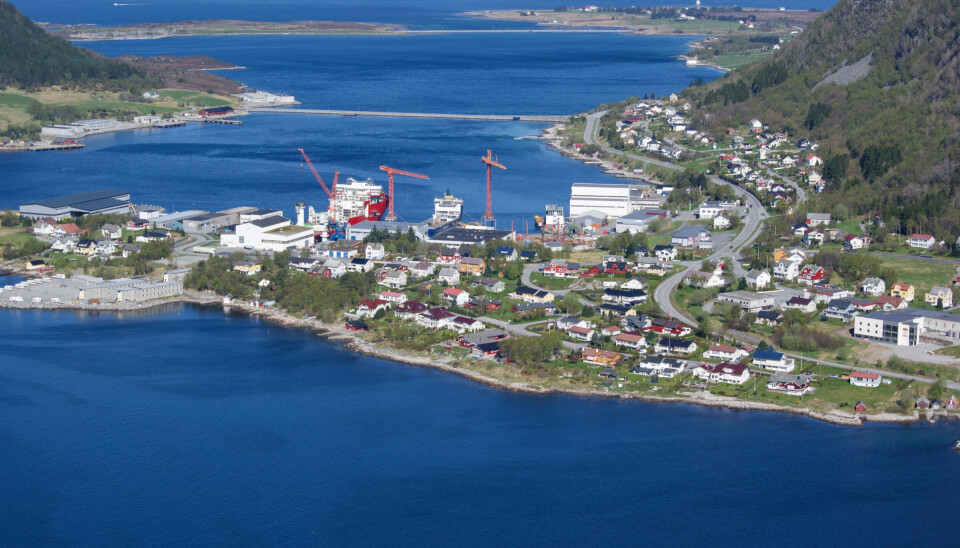 The ship was completed in the tiny village Søviknes.