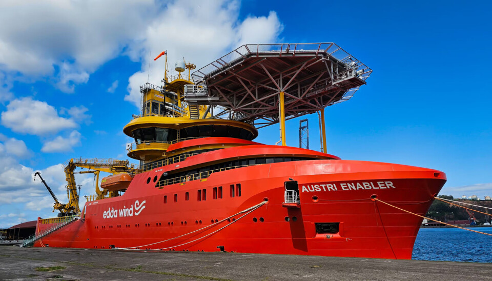 «Austri Enabler» er den fjerde og siste i en serie CSOVer som Gondan Shipbuilders har bygget for Edda Wind.