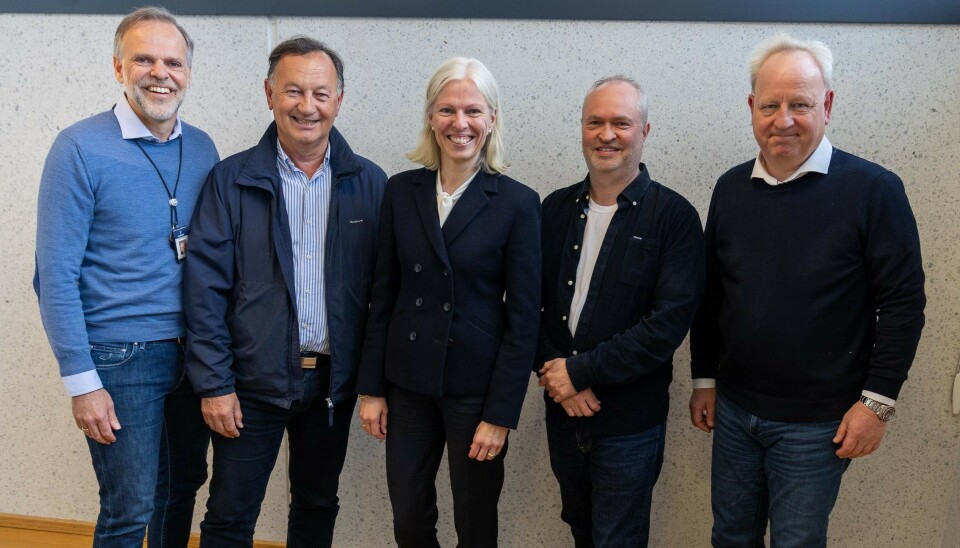 Styreleiar i Ulstein Group Tore Ulstein, dagleg leiar Jarle Gunnarstein i Larsnes Mek. Verkstad, konsernsjef Gunvor Ulstein i Ulstein Group, Glen Bradley (representant for RoFisk AS som er hovudaksjonær i Larsnes Mek Verksted AS), og administrerande direktør Lars Lühr Olsen i Ulstein Verft.