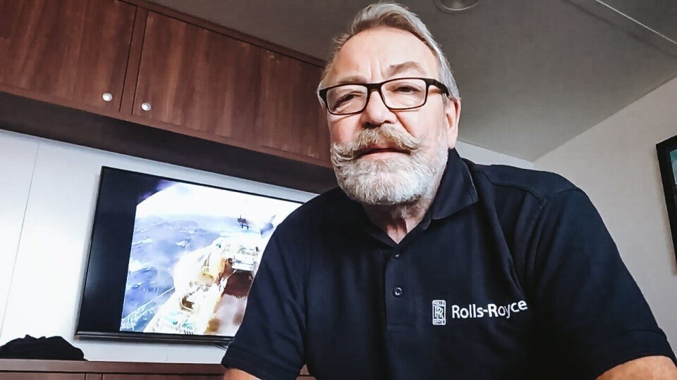 Egil Skarbøvik er skipper om bord på fabrikktråleren «Ramoen. Han er en av dem du møter i podcasten. Foto : Doxacom
