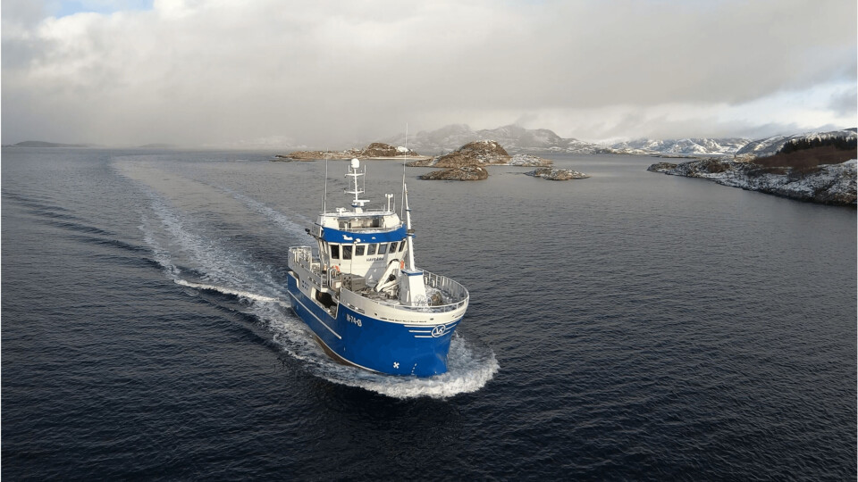 – Båten er rigget for garn og line, og skal i drift så snart vi kommer oss nordover, sier Kristoffer Rognan. Foto: Andreas Øvergård/Snippen Media