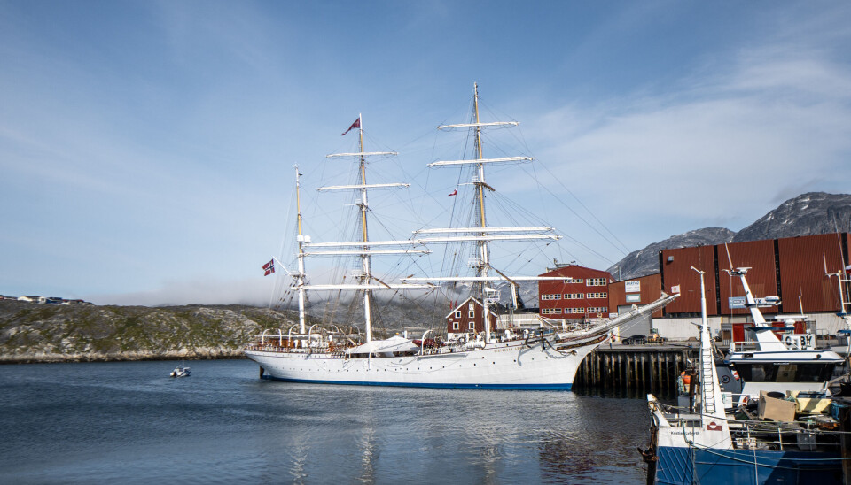 Statsraad Lehmkuhl ankom Nuuk 29. juli.