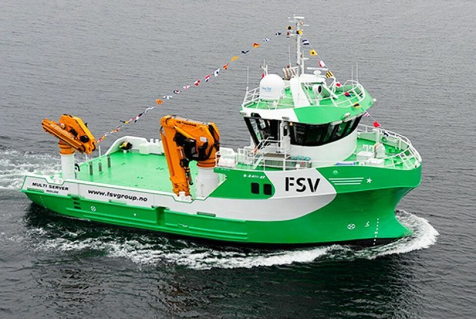 Vaagland Båtbyggeri AS, Vågland overleverte M/S «MULTI SERVER» til FSV Group AS, Aukra den 31. mai 2013 som byggenummer 146.