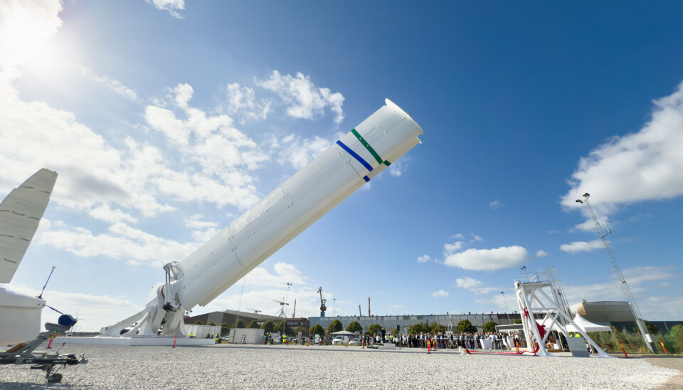 I Landskrona, Sør-Sverige, ble den første vingeriggen fra selskapet Oceanbird, kalt Wing 560, offisielt avduket 25. august 2025.