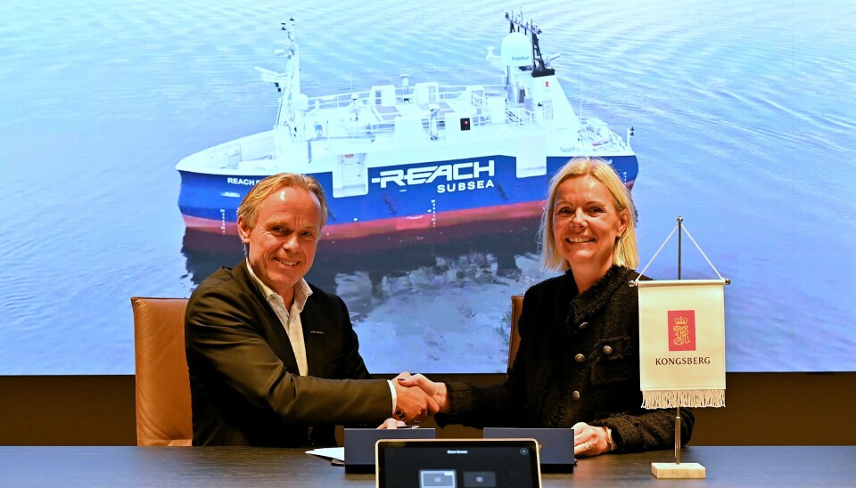 Jostein Alendal (REACH Subsea) og Lisa Edvardsen Haugan.