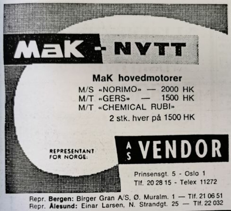 «Norimo» - Serieskip fra Aukra Bruk A.S