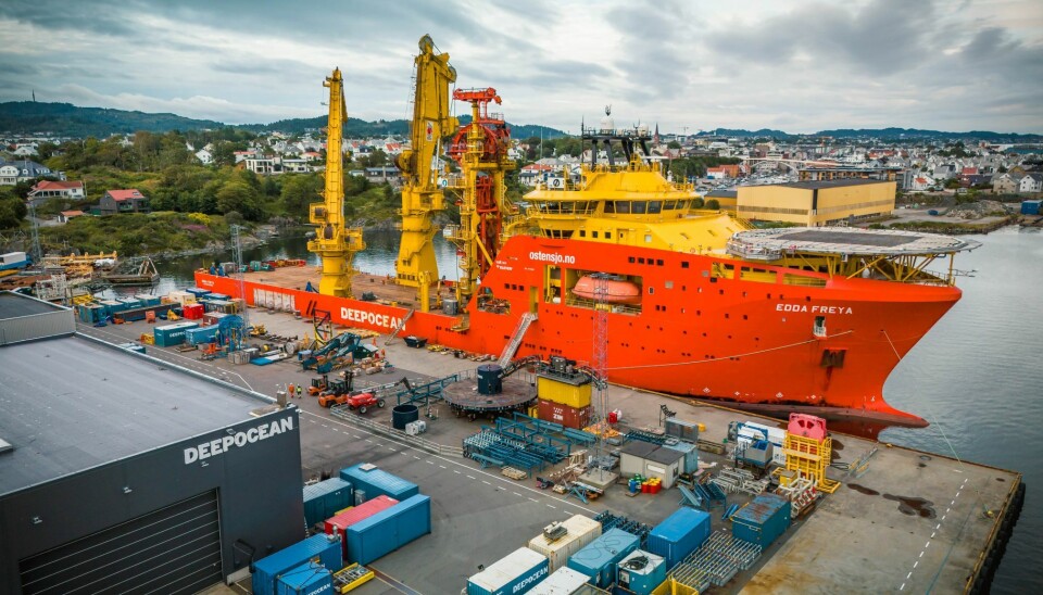 Installasjonsarbeidet skal utføres med konstruksjonsfartøyet «Edda Freya».