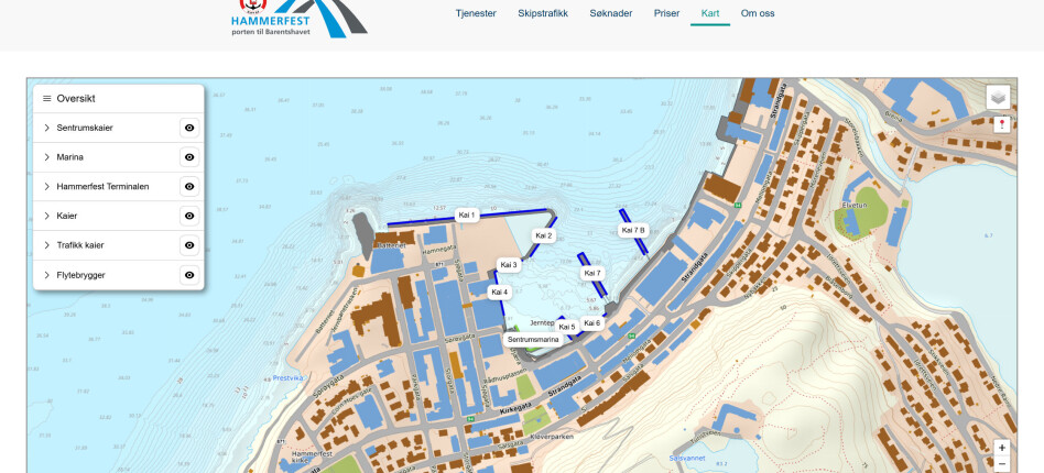 Ny digital kartløsning for Hammerfest Havn