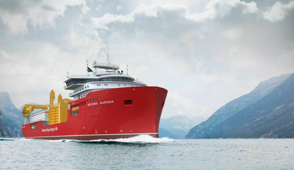 «Nexans Aurora» var nominert til Ship of The Year. Foto: Ulstein Group