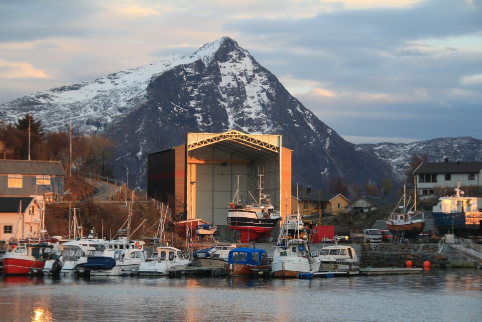 Det tradisjonsrike verftet i Helnessund endrer nå navn til MOEN Steigen og blir MOEN-merkevarens første tydelige servicestasjon utenfor Trøndelag. Foto: Moen Steigen