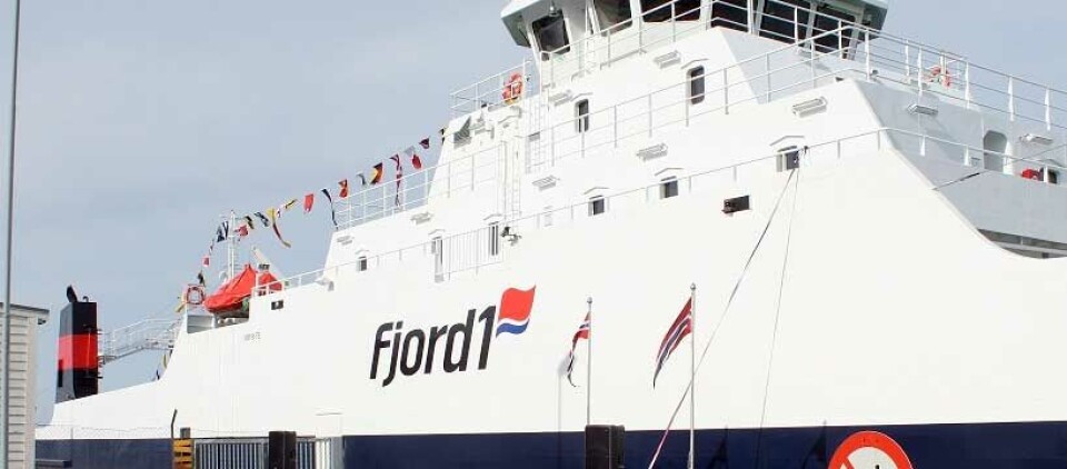 Driftsinntektene til Fjord1 steg med 111 millioner i første kvartal, sammenlignet med samme periode i fjor. Illustrasjonsfoto: Fjord1