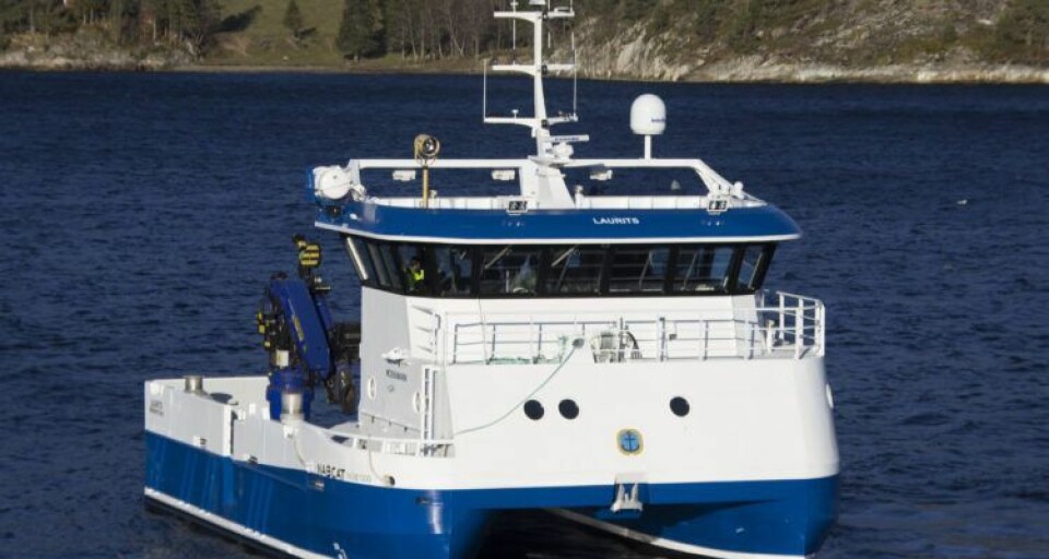 Servicebåten Laurits. Foto: Moen Marin.
