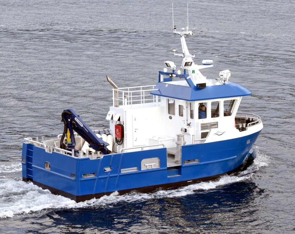 AquaGens nye servicebåt. Foto: Moen Marin
