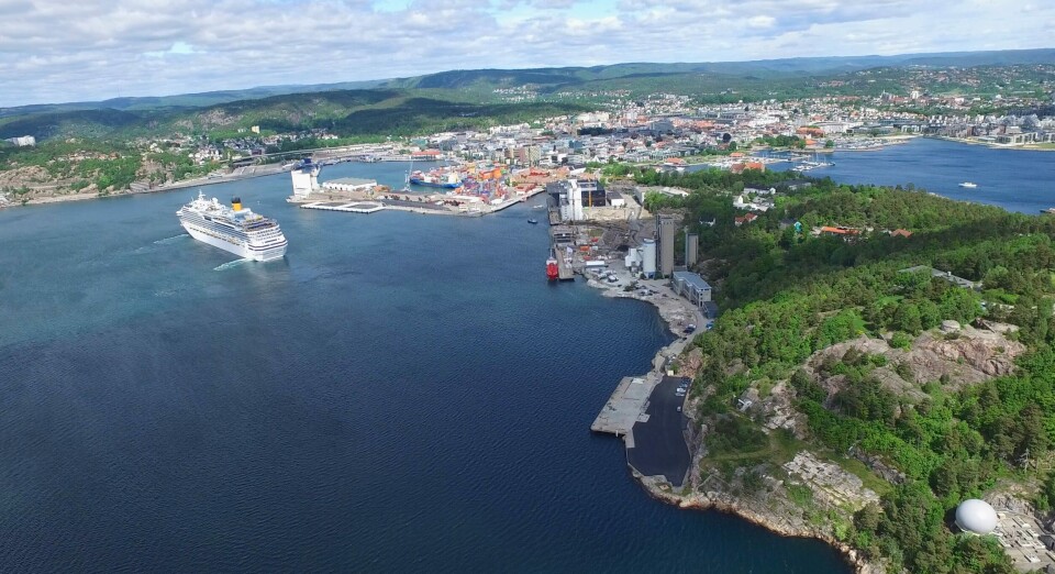 Kristiansand Havn Illustrasjonsfoto