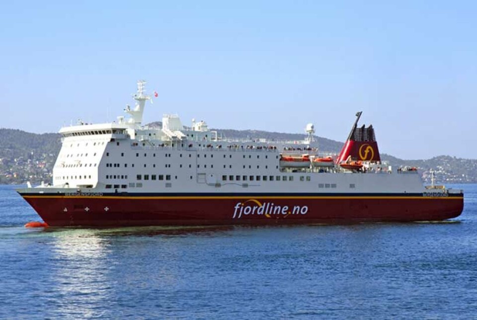 Fjord Line vurderer ny linje over ytre Oslofjord der dette skipet skal anløpe Strømstad.