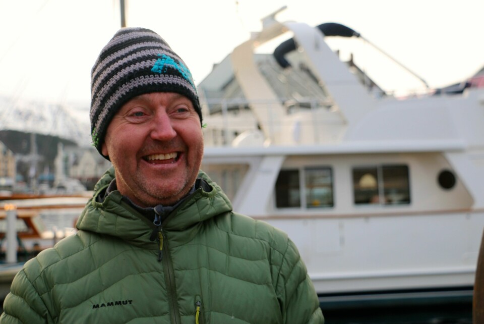Fisker Stein Magne Hoff på kaien i Ålesund. Foto: Andrea Bærland