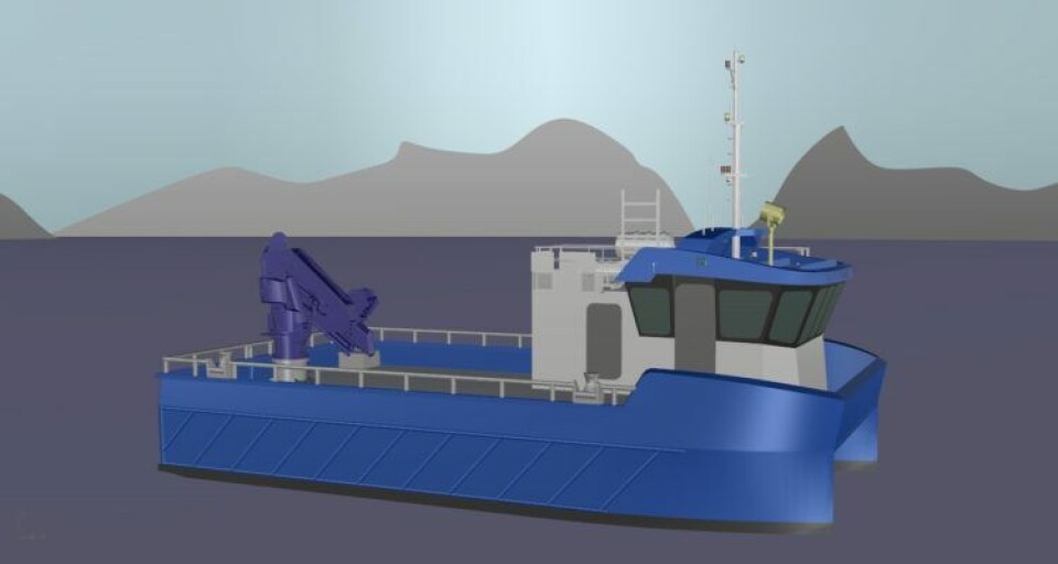 Bygg til Salmar. Illustrasjon: Grovfjord Mek. Verksted