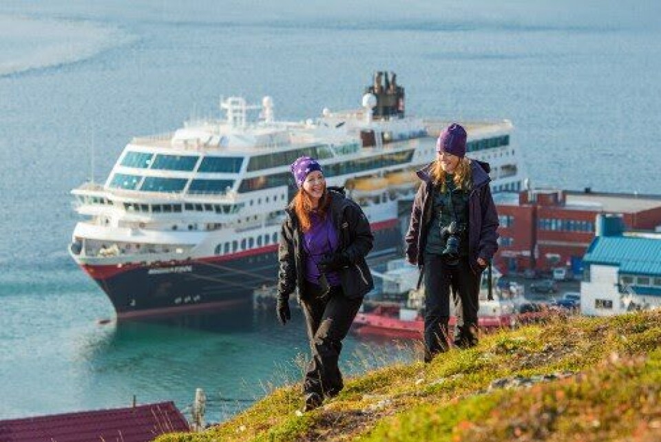 Hurtigruten har fått på plass over en milliard norske kroner i lån. Foto: Ørjan Bertelsen
