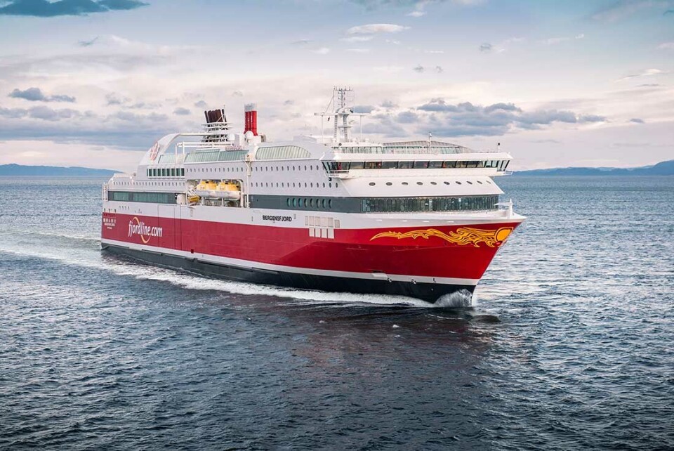 MS «Bergensfjord» døpes torsdag 6. mars i Bergen og starter seilingene tidligere enn planlagt. (Foto: Espen Gees)