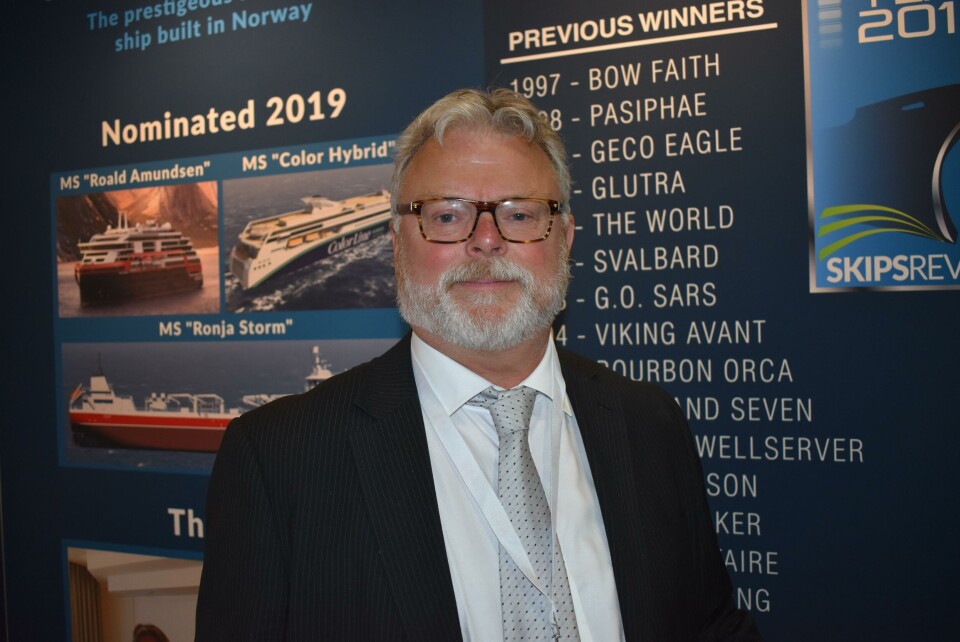 Gustav Erik Blaalid er juryleder for Ship of the Year. Foto: Helge Martin Markussen