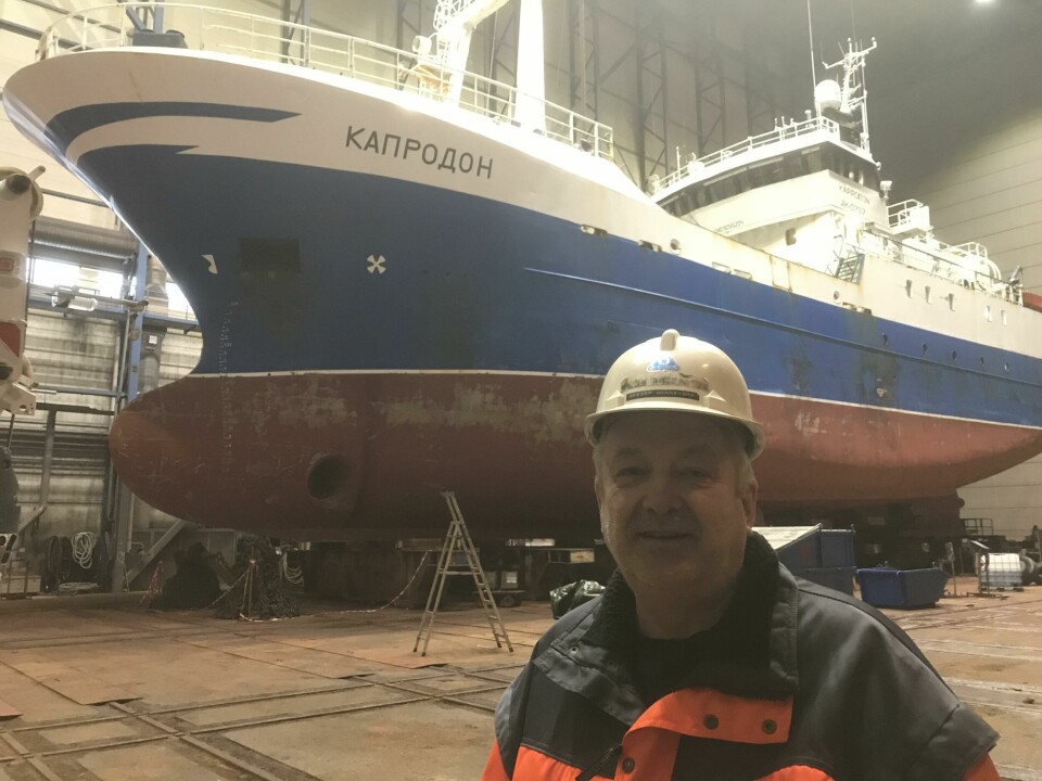Et 50-talls russiske skip er ventet i hallen til Kimek i Kirkenes i år, sier administrerende direktør Greger Mansverk til Skipsrevyen. Norges nordligste verft har god fart inn i det nye året. Foto: Sigbjørn Larsen.
