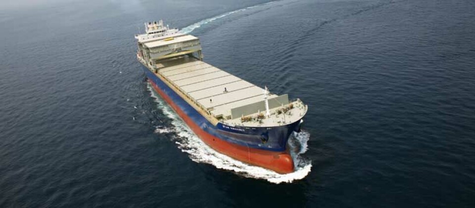 MS ”Star Kvarven” er det nyeste og siste skipet i en fireskipsserie som inngår i Star Grieg-flåten, levert fra Hyundai-verftet i Sør-Korea i uke 16. Avbildet er søsteskipet MS «Star Kirkenes»