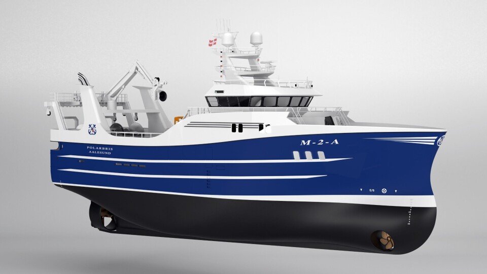 Illustrasjon av «Polarbris»: Karstensen Skibsværft