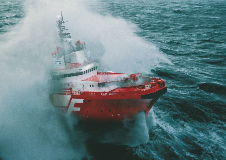 Ill.foto: “Far Grip” i storm. Arkivfoto: Farstad Shipping