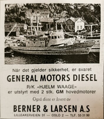 Annnonse i Skipsrevyen nr 1/1971 Annnonse i Skipsrevyen nr 1/1971