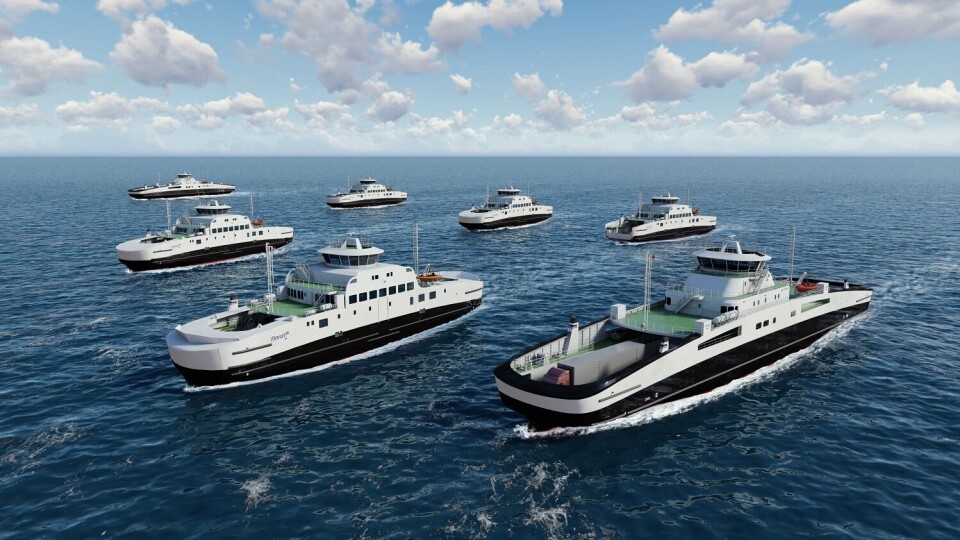 Corvus skal levere batteripakker til de nye Fjord1-fergene som Havyard skal bygge
