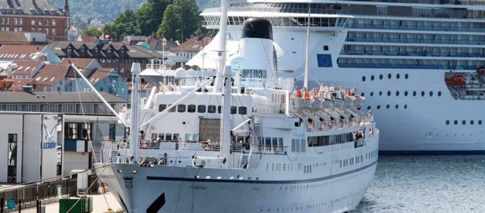 Det er travelt i Bergen havn om sommeren