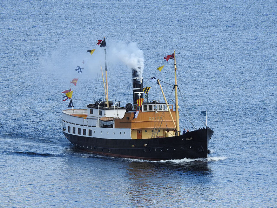 «Oster» på reise i Osterfjorden Foto: NHVL «Oster» på reise i Osterfjorden Foto: NHVL