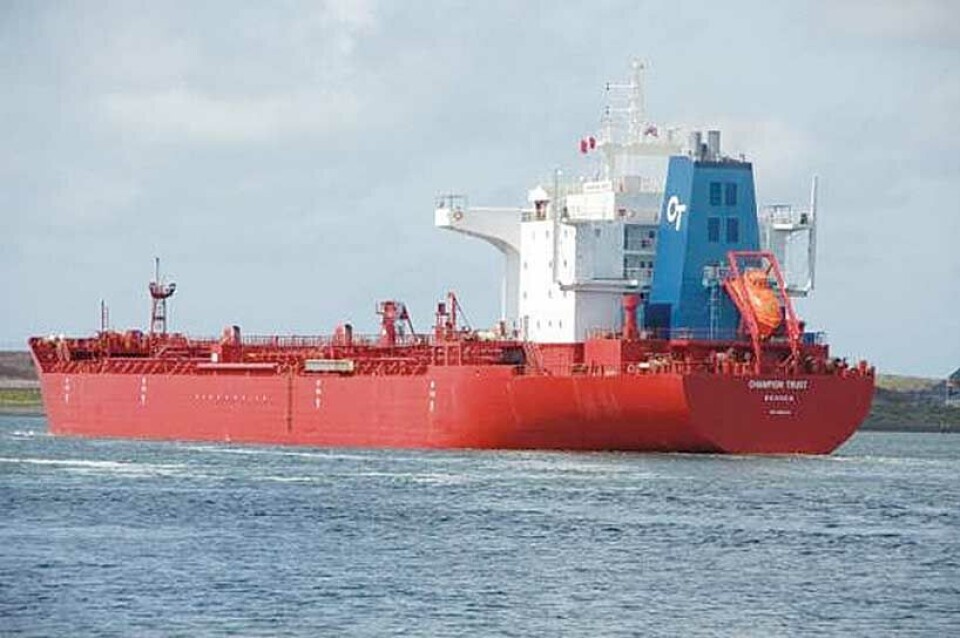 Bildet viser rederiets “Champion Trust”.