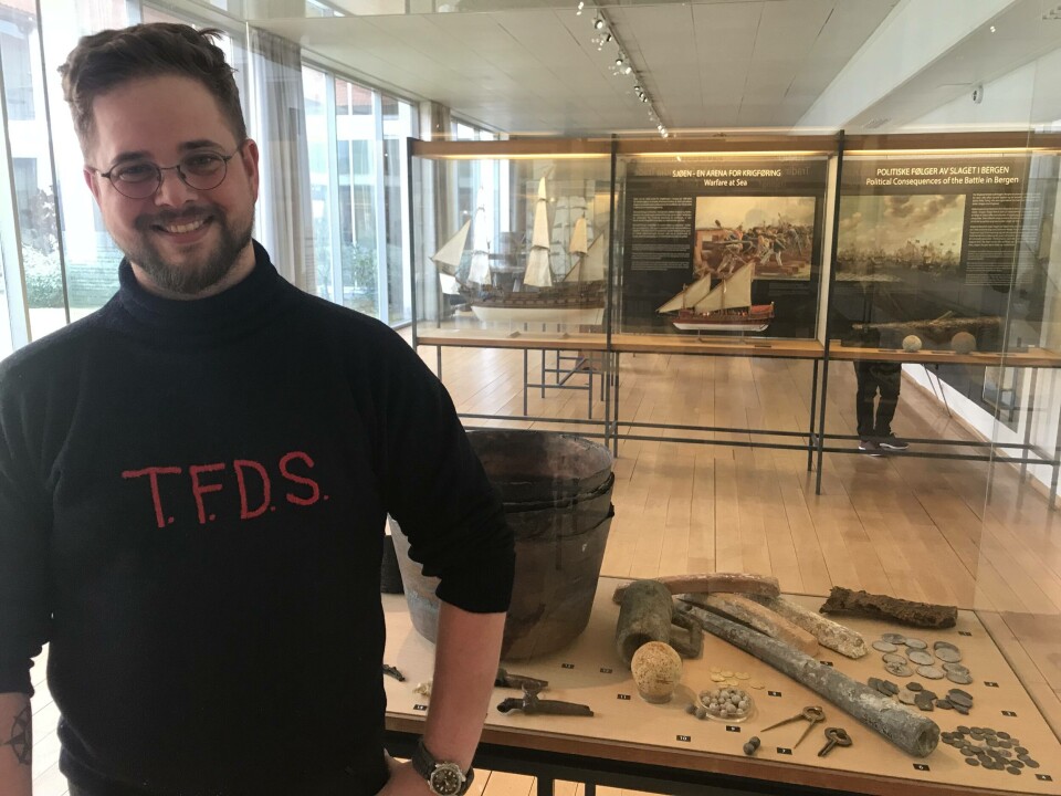 Marinarkeolog Tord Karlsen ved Bergens Sjøfartsmuseum har deltatt i prosjektet.