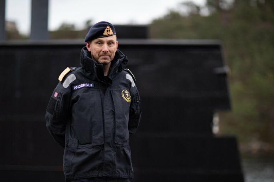 Sjef Marinen, Rune Andersen, på ubåtkaien på Haakonsvern. Foto: Emil Wenaas Larsen