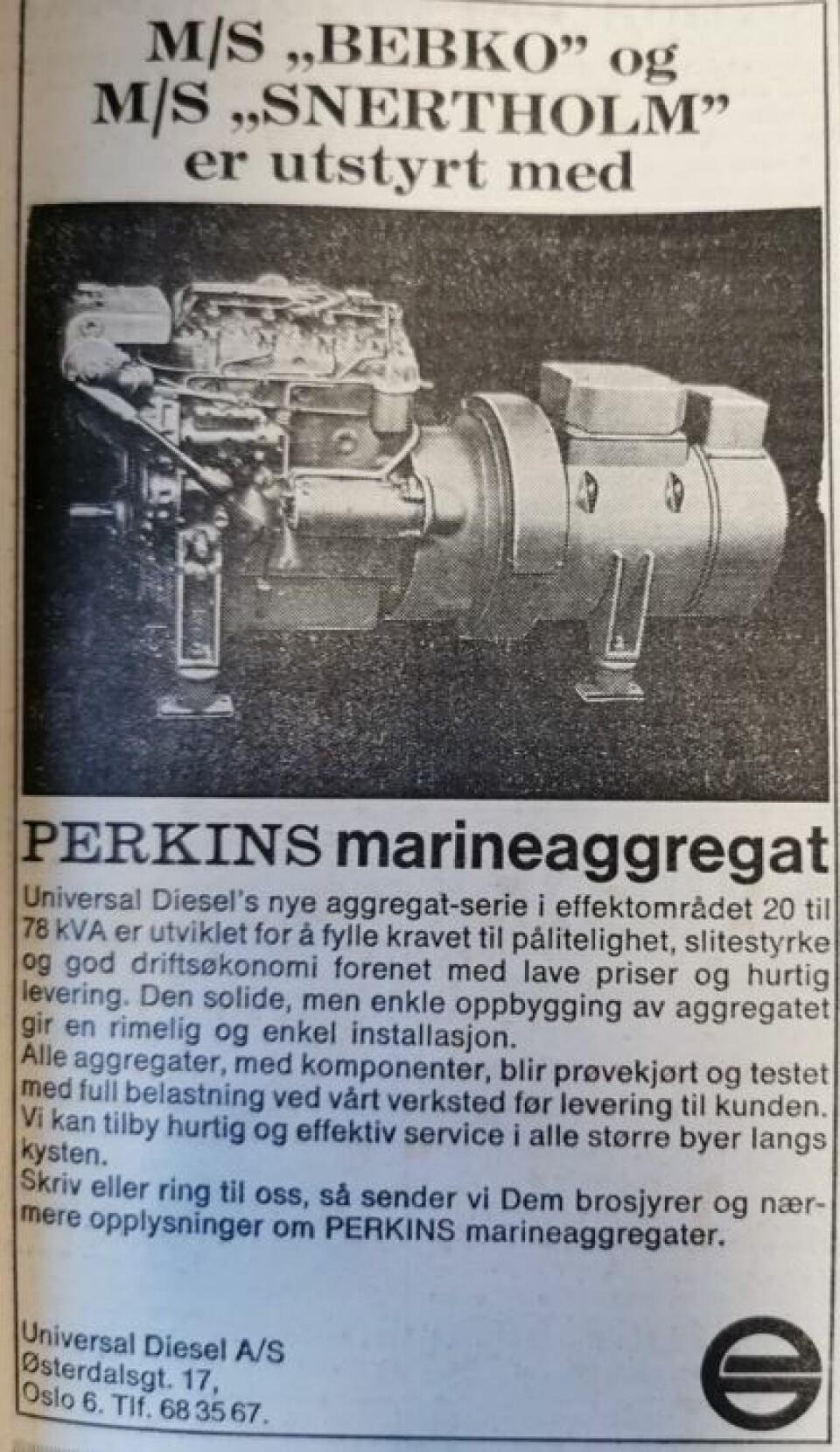 MS «Bebko» - Det andre i en serie på femten skip hver på 299 br. tonn