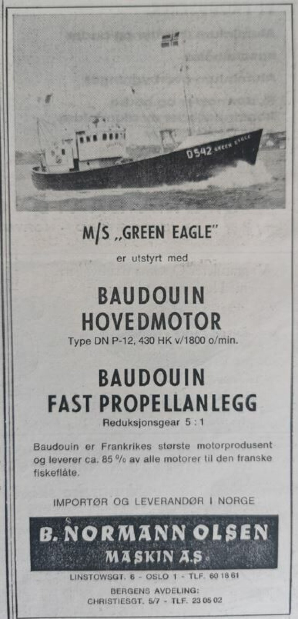 MS «Green Eagle» - til Irland fra Th. Hellesøy Skipsbyggeri