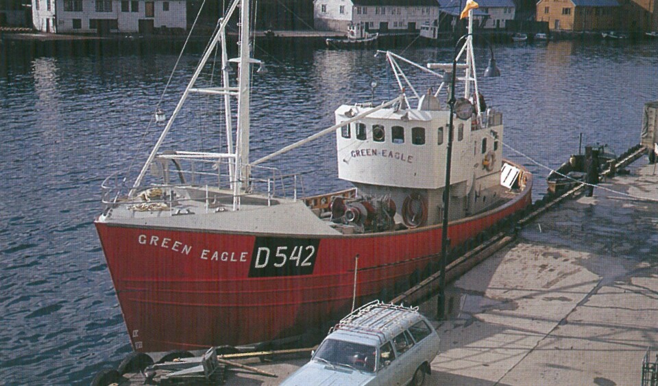 Trålfartøyet «Green Eagle» ble bygget av Th. Hellesøy for irsk rederi. Foto: Ukjent