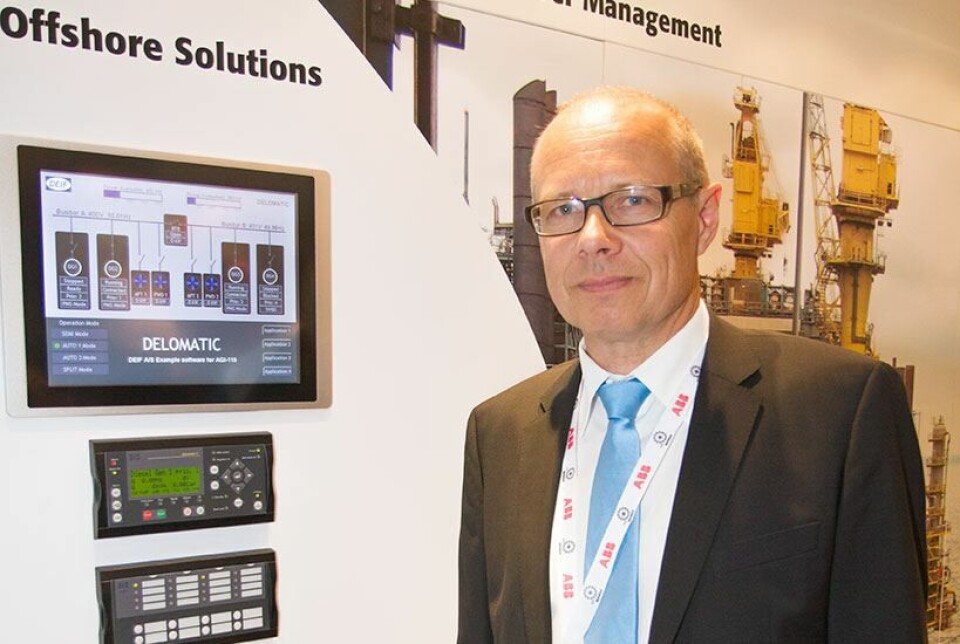 Nils Askjer, Manager DEIF Norway at SMM 2012.