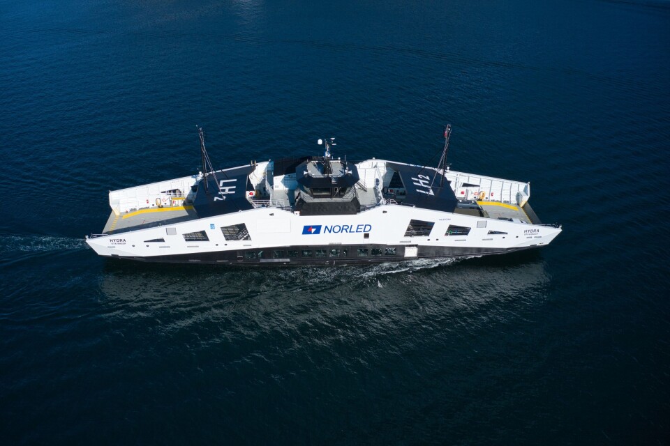 MF «Hydra» er den tredje ferjen Westcon bygger for Norled. Foto: Norled
