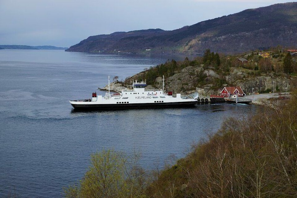 Høsten 2021 skal verdens første hydrogen-elektriske ferje seile på sambandet Hjelmeland – Skipavik – Nesvik i Rogaland. Arkivbilde